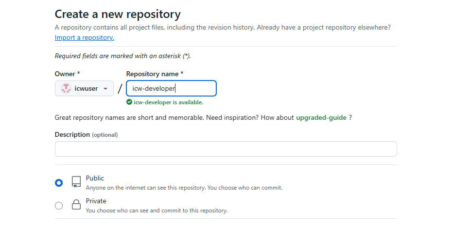 Create a Repository